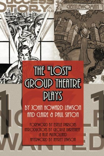 Cover for Regroup Theatre Co · The Lost Group Theatre Plays (Paperback Book) (2011)