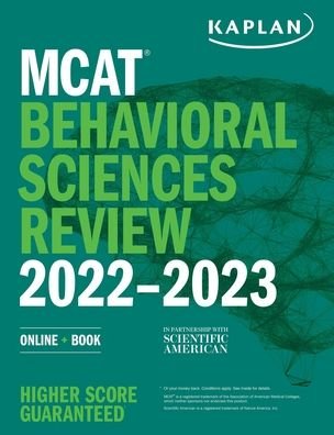 Cover for Kaplan Test Prep · MCAT Behavioral Sciences Review 2022-2023: Online + Book - Kaplan Test Prep (Paperback Book) (2021)