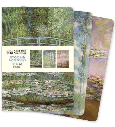 Claude Monet Set of 3 Midi Notebooks - Midi Notebook Collections - - Livros - Flame Tree Publishing - 9781839648625 - 25 de fevereiro de 2022