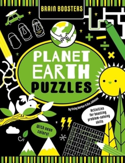 Cover for Vicky Barker · Brain Boosters Planet Earth Puzzles (with Neon Colors) Learning Activity Book for Kids (N/A) (2022)