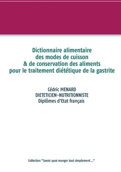 Cover for Menard · Dictionnaire des modes de cuisso (Buch) (2020)