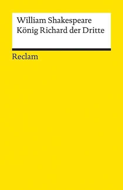 Cover for William Shakespeare · Konig Richard Der Dritte (Paperback Book)