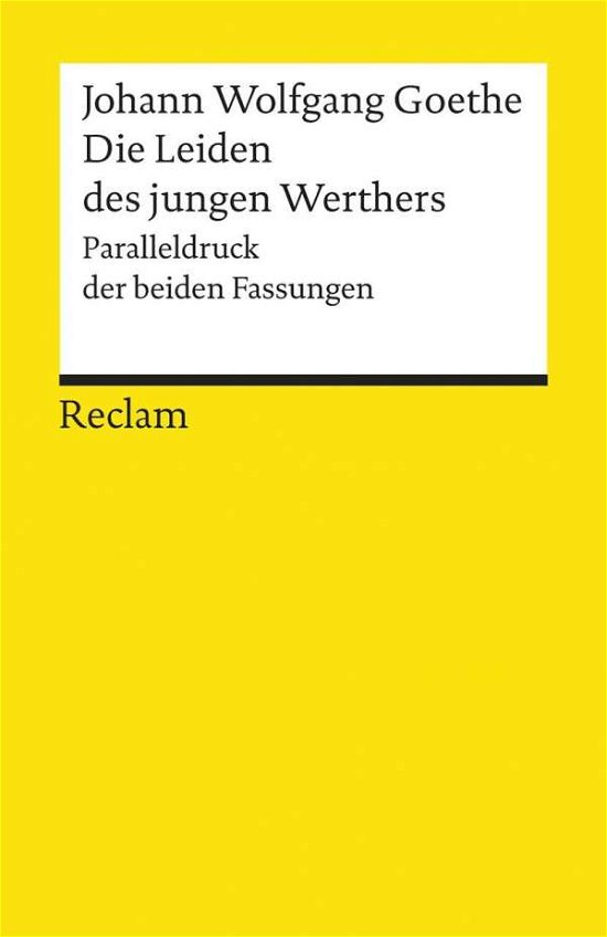 Cover for Johann Wolfgang Goethe · Reclam UB 09762 Goethe.Leiden.Studien. (Book)