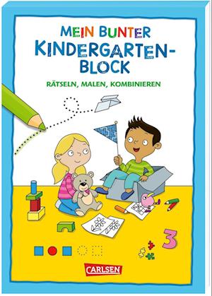 Mein bunter Kindergarten-Block: Rätseln, malen, kombinieren - Hanna Sörensen - Libros - Carlsen - 9783551191625 - 29 de junio de 2023