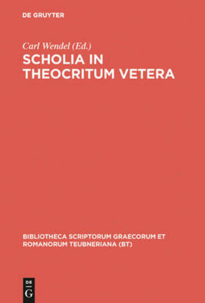 Cover for Theocritus · Scholia in Theocritum vetera (Book) (1966)