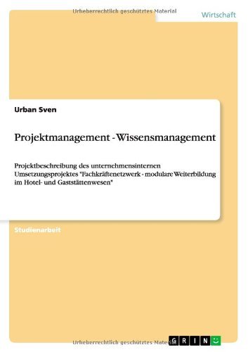 Cover for Urban Sven · Projektmanagement - Wissensmanagement (Paperback Book) [German edition] (2012)