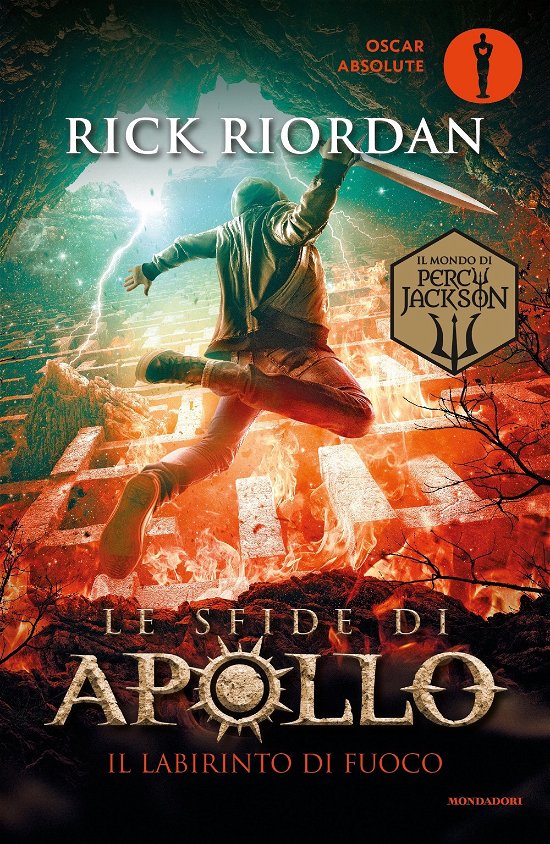 Cover for Rick Riordan · Il Labirinto Di Fuoco. Le Sfide Di Apollo #03 (Bok)