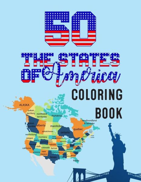 Cover for Atkins White Publication · 50 The States of America Coloring Book (Pocketbok) (2020)