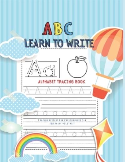 Cover for Make Art · Learn To Write - Tracing Letters For Preschoolers 3-6 (Paperback Book) (2020)