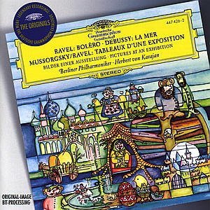 Cover for Ravel / Bolero / Karajan / Berlin Philharmonic · La Mer / Pictures at an Exhibition (CD) (1996)
