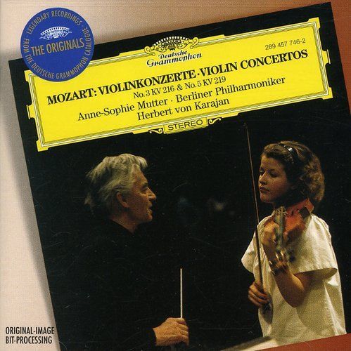 Violin Concertos - Mozart / Mutter / Karajan / Bpo - Musiikki - Deutsche Grammophon - 0028945774626 - tiistai 11. toukokuuta 1999