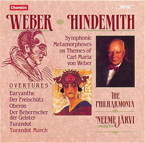 5 Overtures - Weber - Muziek - CHANDOS - 0095115876626 - 17 juni 2009