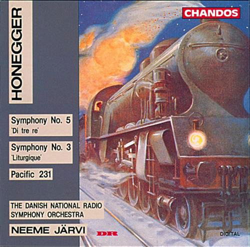 Cover for Honegger / Jarvi / Dnrs · Symphonies 3 &amp; 5 / Pacific 231 (CD) (1994)