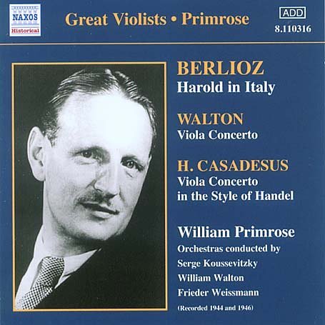 Cover for Primrose; Koussevitzky; Walton · Viola Concertos (CD) (2005)