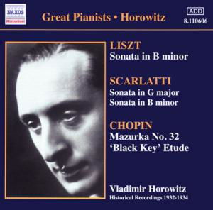 Lisztsonata In B Minor - Vladimir Horowitz - Musique - NAXOS HISTORICAL - 0636943160626 - 5 mai 2003