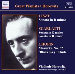 Lisztsonata In B Minor - Vladimir Horowitz - Música - NAXOS HISTORICAL - 0636943160626 - 5 de maio de 2003