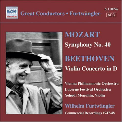 Symphony No.40/violin Concerto - Mozart, Beethoven, Karajan - Musiikki - NAXOS - 0636943199626 - maanantai 29. toukokuuta 2006