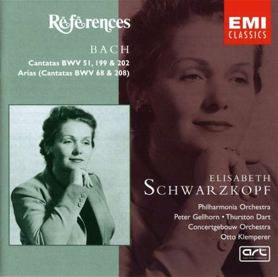 Cover for Bach J.s. · Bach J.s / Dame Elisabeth Schwarzkopf-bach: Cantatas and Cantata Arias (CD) (2000)