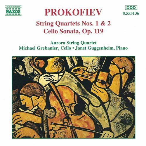 Prokofiev: String Quartets Nos. 1 & 2 - Cello Sonata Op. 119 - Aurora String Quartet - Música - NAXOS - 0730099413626 - 10 de dezembro de 1997