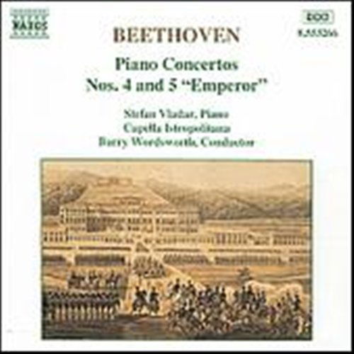 Cover for Beethoven / Wordsworth / Vladar · Piano Concertos 4 &amp; 5 (CD) (1996)