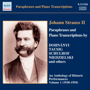 Paraphrasen+Klaviertranskr. - Johann Strauss - Muzyka - Naxos Historical - 0747313322626 - 30 kwietnia 2007