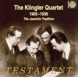 The Klingler Quartet Testament Klassisk - Klingler Quartet - Musik - DAN - 0749677213626 - 15. august 1998