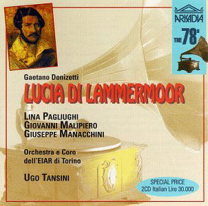 Donizetti: Lucia Di Lammermoor - Various Artists - Musik - TELDE - 0790317230626 - 28. august 1992