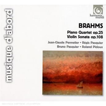 Cover for Brahms · Piano Quartet op.25, Violin Sonata op.108-Pennetier / Pasquier / Pidoux (CD)