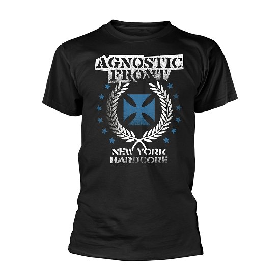Cover for Agnostic Front · Blue Iron Cross (T-shirt) [size M] [Black edition] (2018)