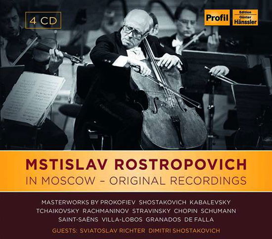 Mstislav Rostropovich In Moscow: Original Recordings - Rostropovich - Musikk - PROFIL - 0881488180626 - 12. april 2019