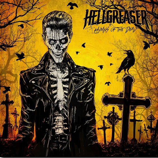 Cover for Hellgreaser · Hymns of the Dead (Ltd Orange-yellow Swirl Vinyl) (LP) (2024)