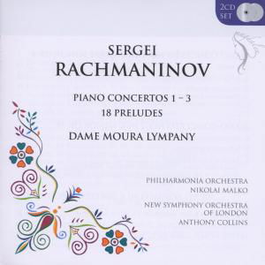 Rachmaninov - Piano Concertos 1, 2 and 3 - Lympany / Malko / Collins - Musik - MAGDALEN - 5028165801626 - 17. April 2012
