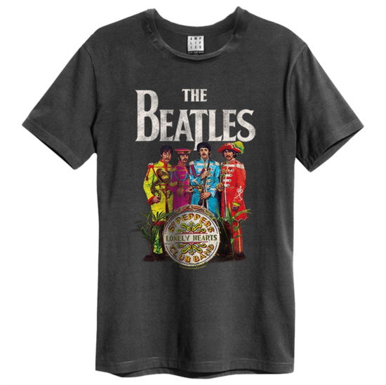 Beatles - Lonely Hearts Amplified X Large Vintage Charcoal T Shirt - The Beatles - Merchandise - AMPLIFIED - 5054488152626 - 