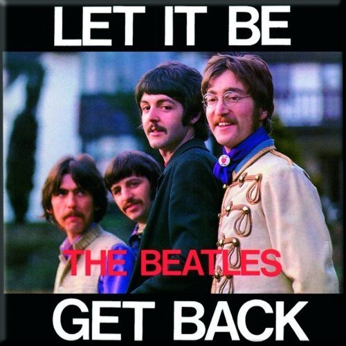 The Beatles Fridge Magnet: Let it Be/Get Back - The Beatles - Merchandise - Apple Corps - Accessories - 5055295311626 - 17. oktober 2014