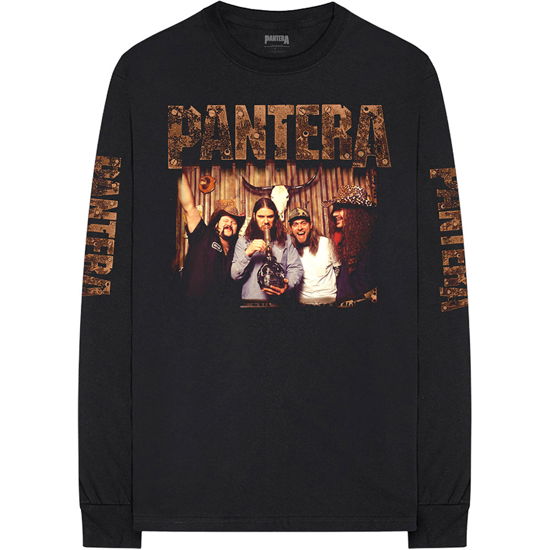 Cover for Pantera · Pantera Unisex Long Sleeve T-Shirt: Bong Group (Black) (Sleeve Print) (CLOTHES) [size S] [Black - Unisex edition] (2020)