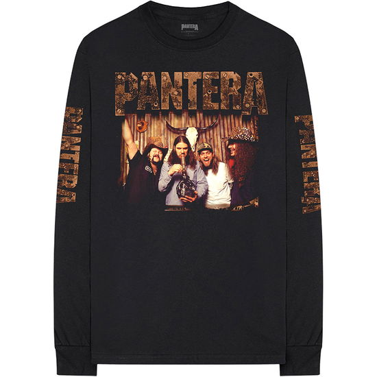 Cover for Pantera · Pantera Unisex Long Sleeve T-Shirt: Bong Group (Sleeve Print) (CLOTHES) [size S] [Black - Unisex edition]