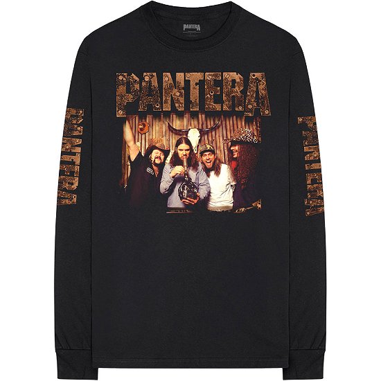 Cover for Pantera · Pantera Unisex Long Sleeve T-Shirt: Bong Group (Sleeve Print) (Klær) [size S] [Black - Unisex edition]