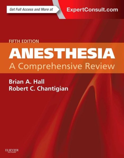 Cover for Hall · Anesthesia: A Comprehensive Review (Book) [5 Revised edition] (2014)