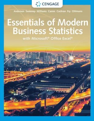 Cover for Anderson, David (University of Cincinnati) · Essentials of Modern Business Statistics with Microsoft? Excel? (Gebundenes Buch) (2020)