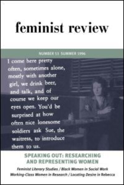 Cover for Feminist Review · Feminist Review: Issue 53: Speaking Out: Researching and Representing Women (Taschenbuch) (1996)