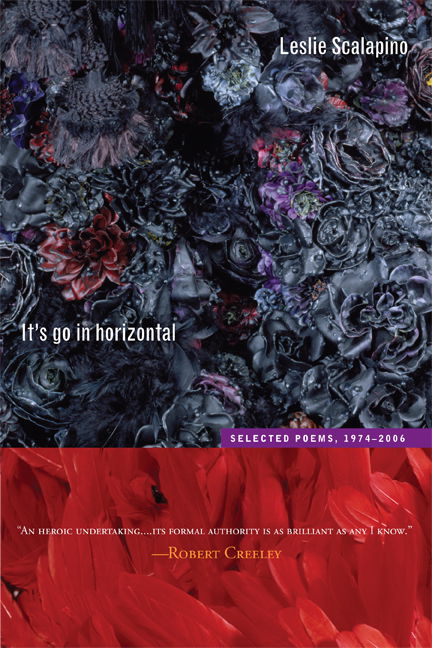 Cover for Leslie Scalapino · It’s go in horizontal: Selected Poems, 1974–2006 - New California Poetry (Paperback Book) (2008)