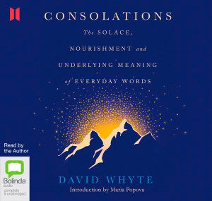 Consolations: The Solace, Nourishment and Underlying Meaning of Everyday Words - David Whyte - Äänikirja - Bolinda Publishing - 9780655639626 - sunnuntai 1. joulukuuta 2019