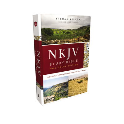 Cover for Thomas Nelson · NKJV Study Bible, Hardcover, Burgundy, Full-Color, Comfort Print: The Complete Resource for Studying God’s Word (Innbunden bok) (2018)