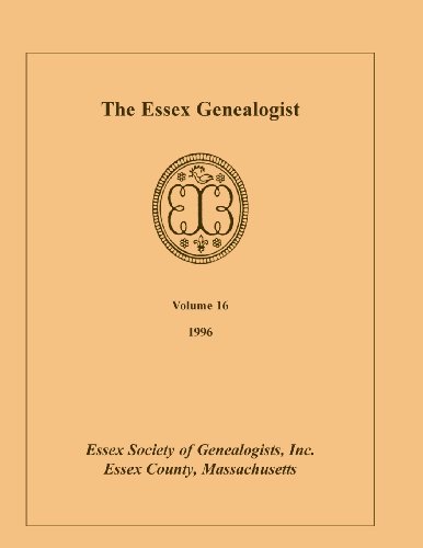 Cover for Inc Essex Society of Genealogists · The Essex Genealogist, Volume 16, 1996 (Paperback Bog) (2013)