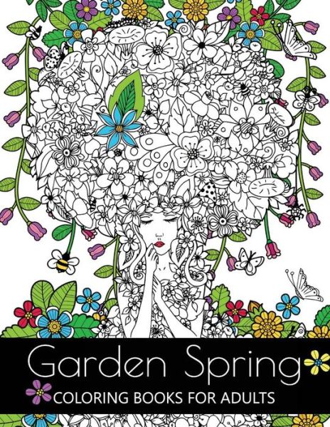 Cover for Adult Coloring Book · Garden Spring Coloring Books for Adults (Paperback Book) (2017)