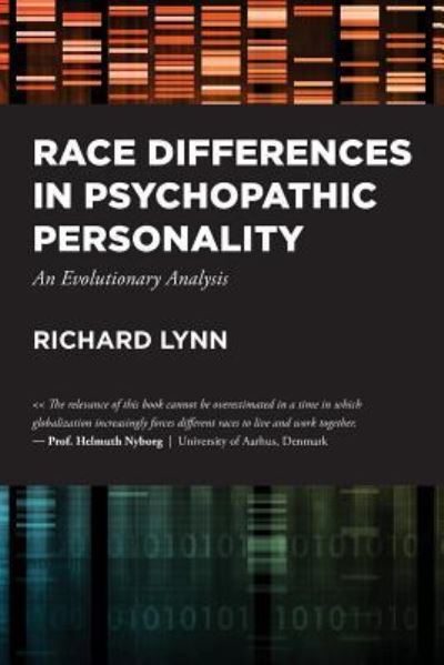 Cover for Richard Lynn · Race Differences in Psychopathic Personality: An Evolutionary Analysis (Paperback Book) (2019)