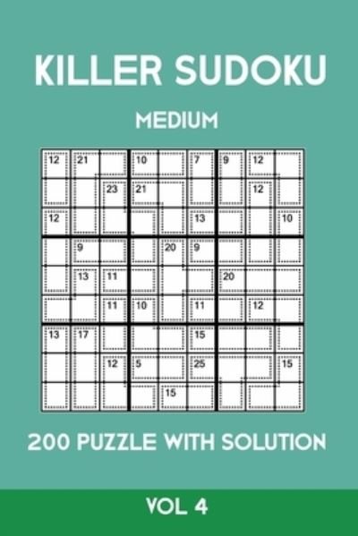 Cover for Tewebook Sumdoku · Killer Sudoku Medium 200 Puzzle WIth Solution Vol 4 (Paperback Bog) (2019)