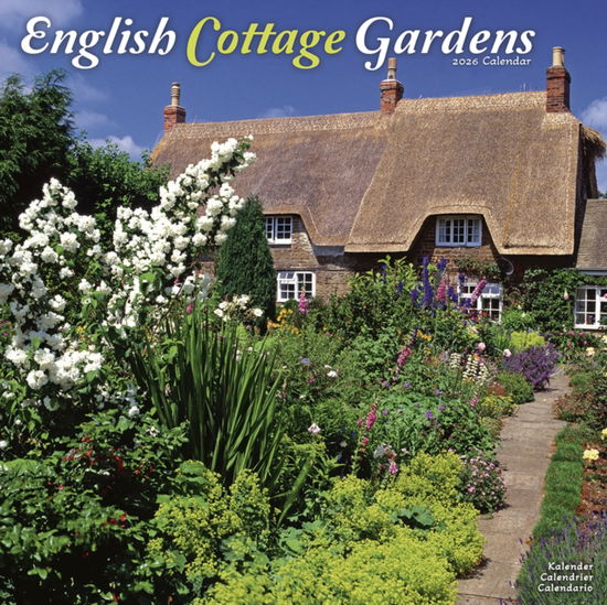 Cover for English Gardens Calendar 2026  Square Scenic Wall Calendar - 16 Month (Calendar) (2025)