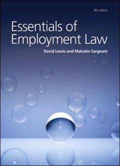 Cover for David Lewis · Essentials of Employment Law (Paperback Book) [9 Rev edition] (2007)