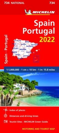 Cover for Michelin · Spain &amp; Portugal 2022 - Michelin National Map 734 (Landkart) (2022)